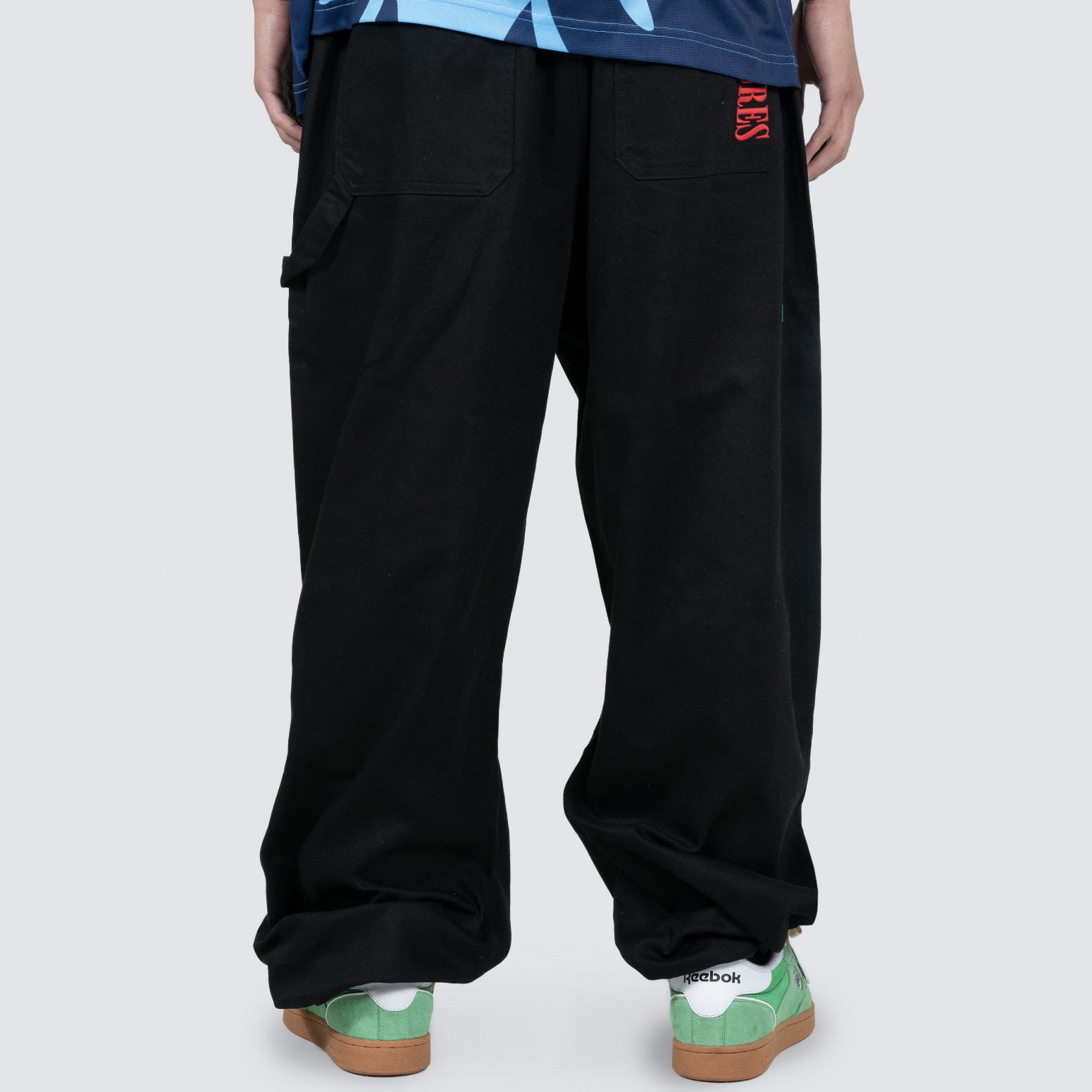 ��PLEASURES/�ץ쥸�㡼����WANDER WIDE LEG PANTS �ѥ�� / BLACK