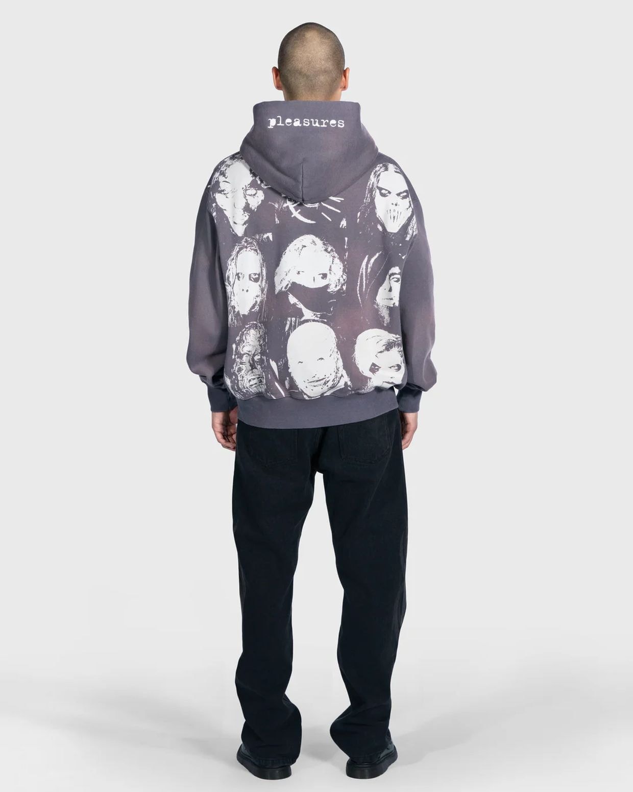 PLEASURES/ץ쥸㡼SLIPKNOT/åץΥåȡNONAGRAM ZIP HOODIE ѡ / SMOKE