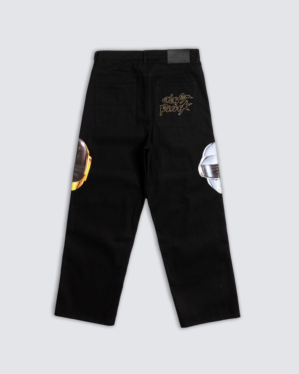 PLEASURES/ץ쥸㡼DAFT PUNK/եȡѥ󥯡RAM BAGGY JEANS ǥ˥ѥ / BLACK