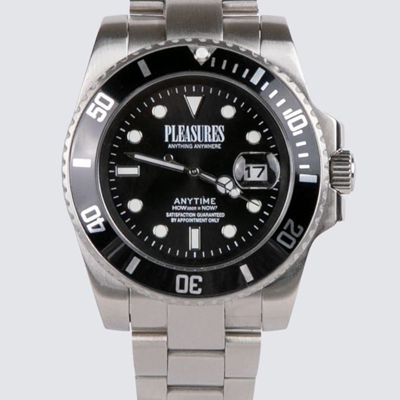 ��PLEASURES/�ץ쥸�㡼����ANYTIME WATCH �ӻ��� / BLACK