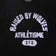 ��RAISED BY WOLVES/�쥤���ɥХ�����֥���ATHLETIQUE TEE T����� / BLACK