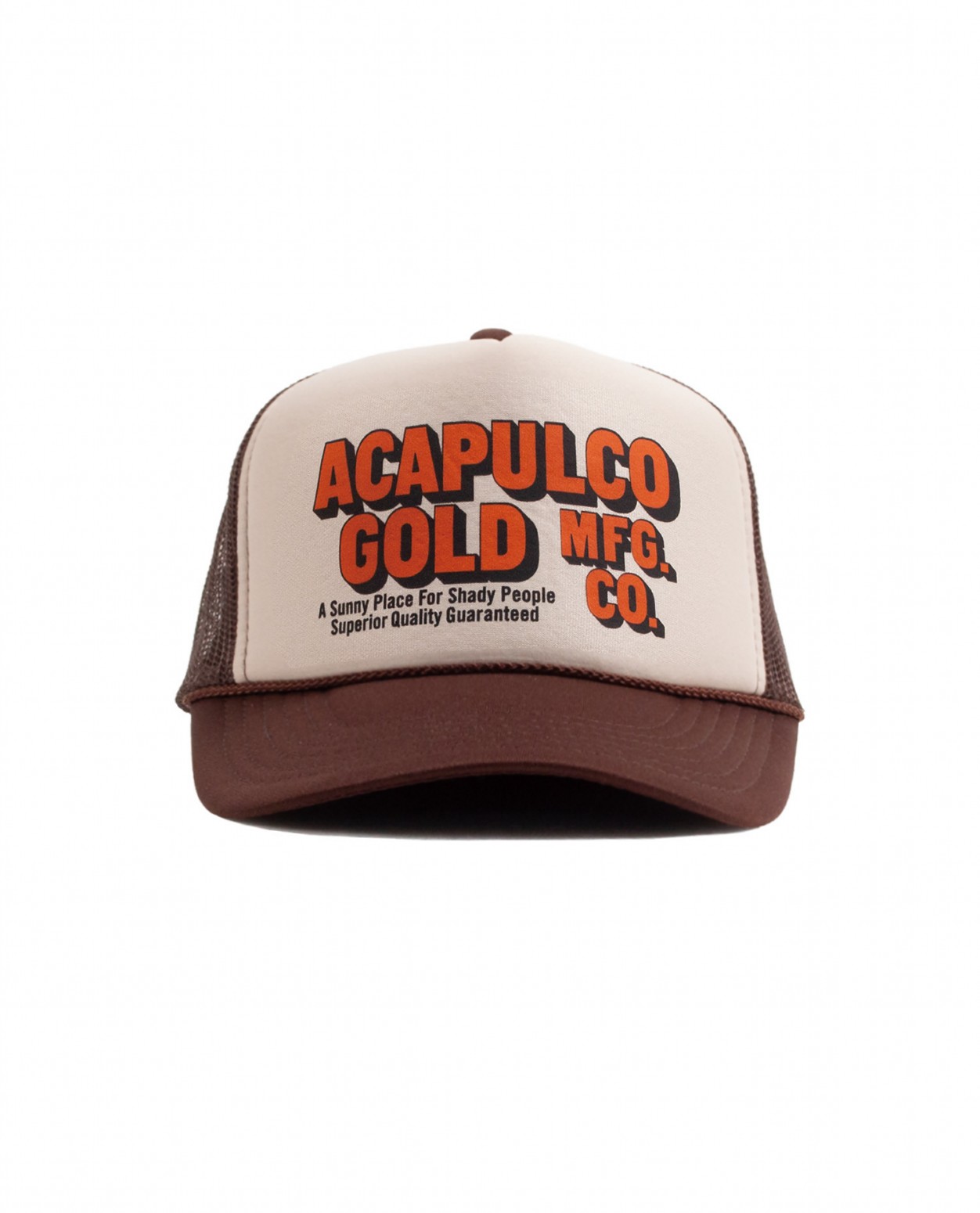 ��ACAPULCO GOLD/�����ץ륳 ������ɡ�OJ LOGO TRUCKER CAP ����å� / BROWN/TAN