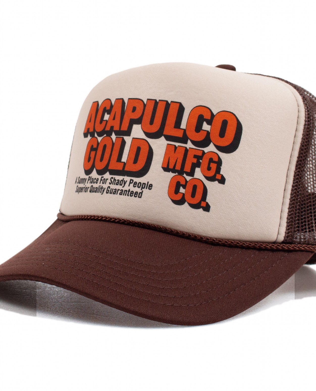 ��ACAPULCO GOLD/�����ץ륳 ������ɡ�OJ LOGO TRUCKER CAP ����å� / BROWN/TAN