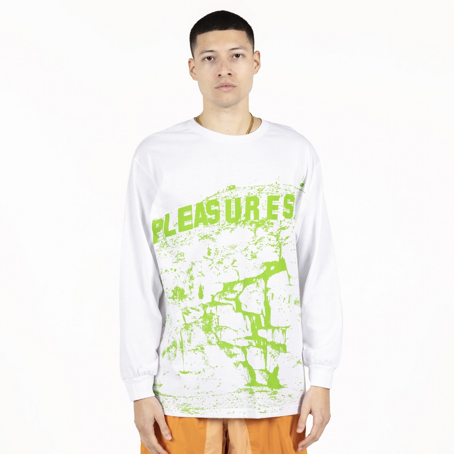 ��PLEASURES/�ץ쥸�㡼����THC LONG SLEEVE ĹµT����� / WHITE �ۥ磻��