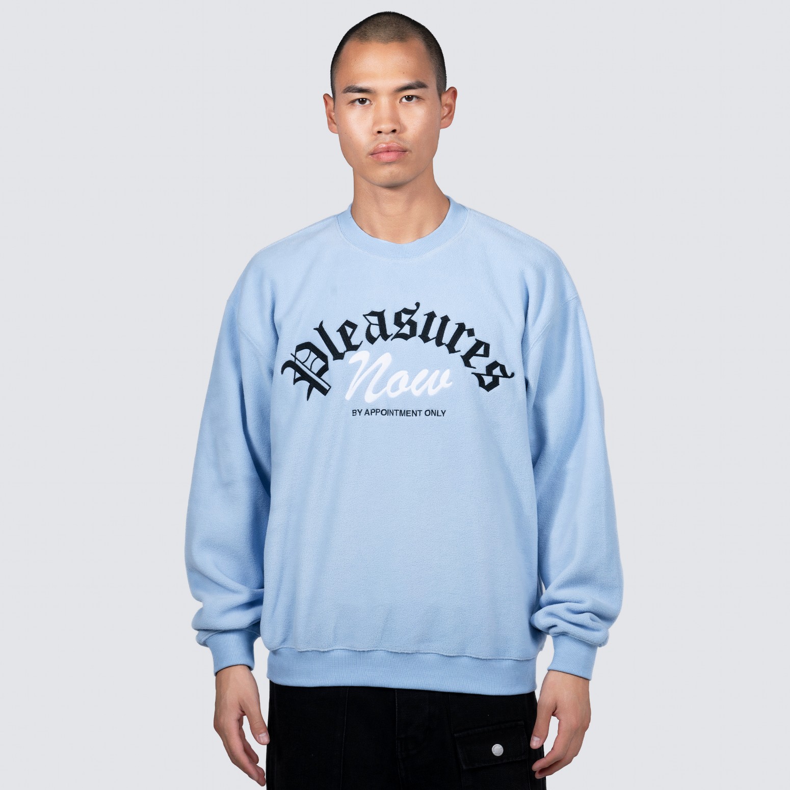��PLEASURES/�ץ쥸�㡼����APPOINTMENT FLEECE CREWNECK ���롼�������å� / SLATE