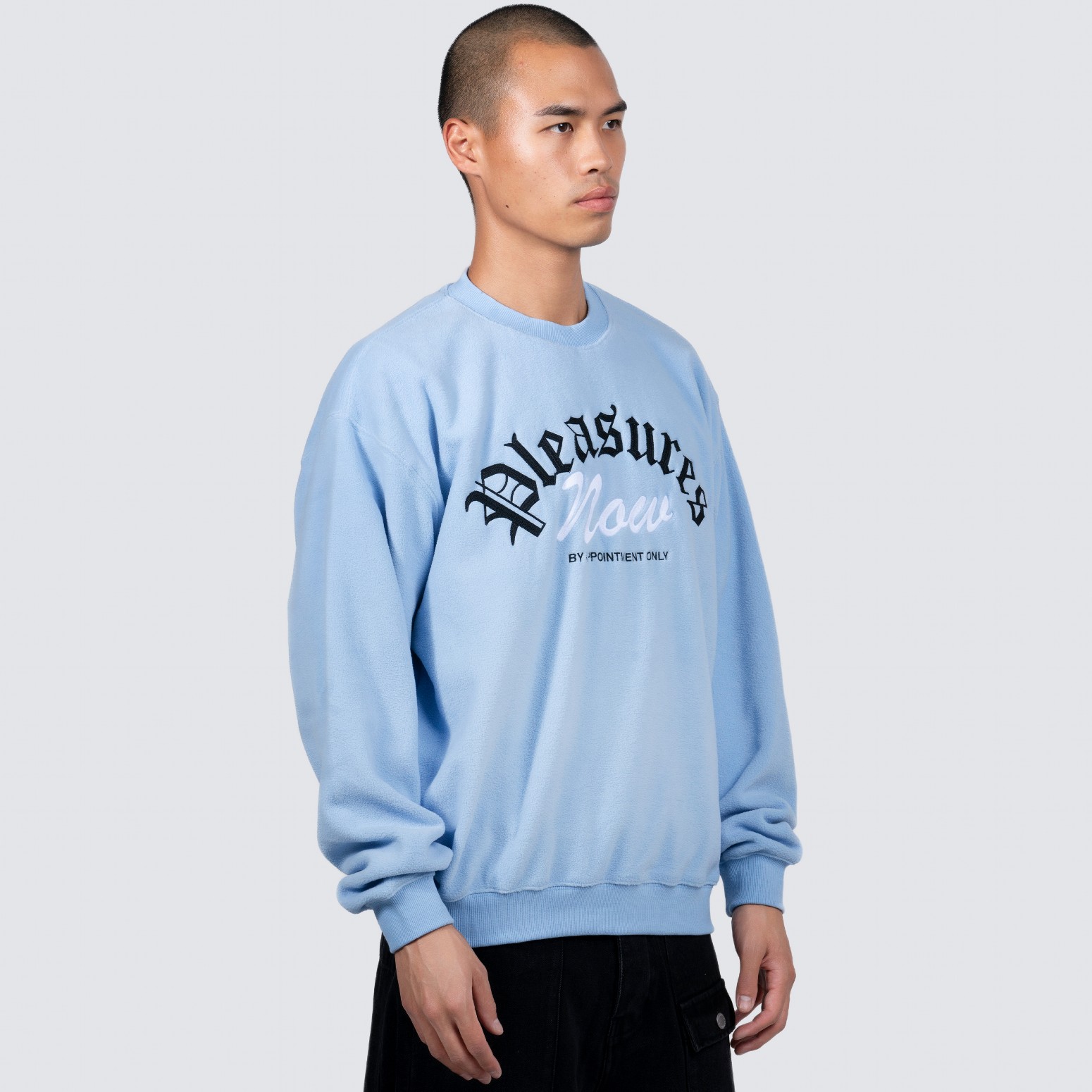 ��PLEASURES/�ץ쥸�㡼����APPOINTMENT FLEECE CREWNECK ���롼�������å� / SLATE