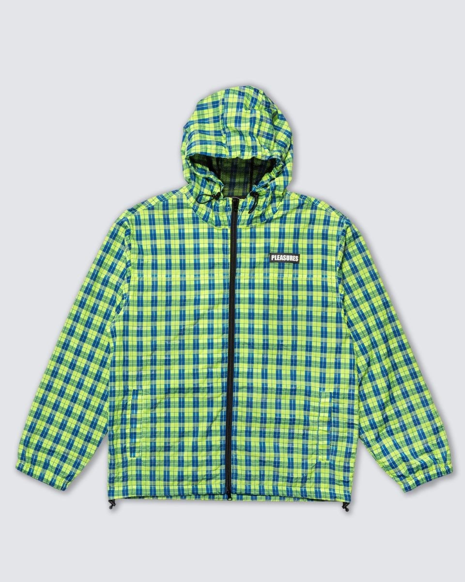 ��PLEASURES/�ץ쥸�㡼����BOILER ROOM��PRACTICE HOODED JACKET ���㥱�å� / NEON