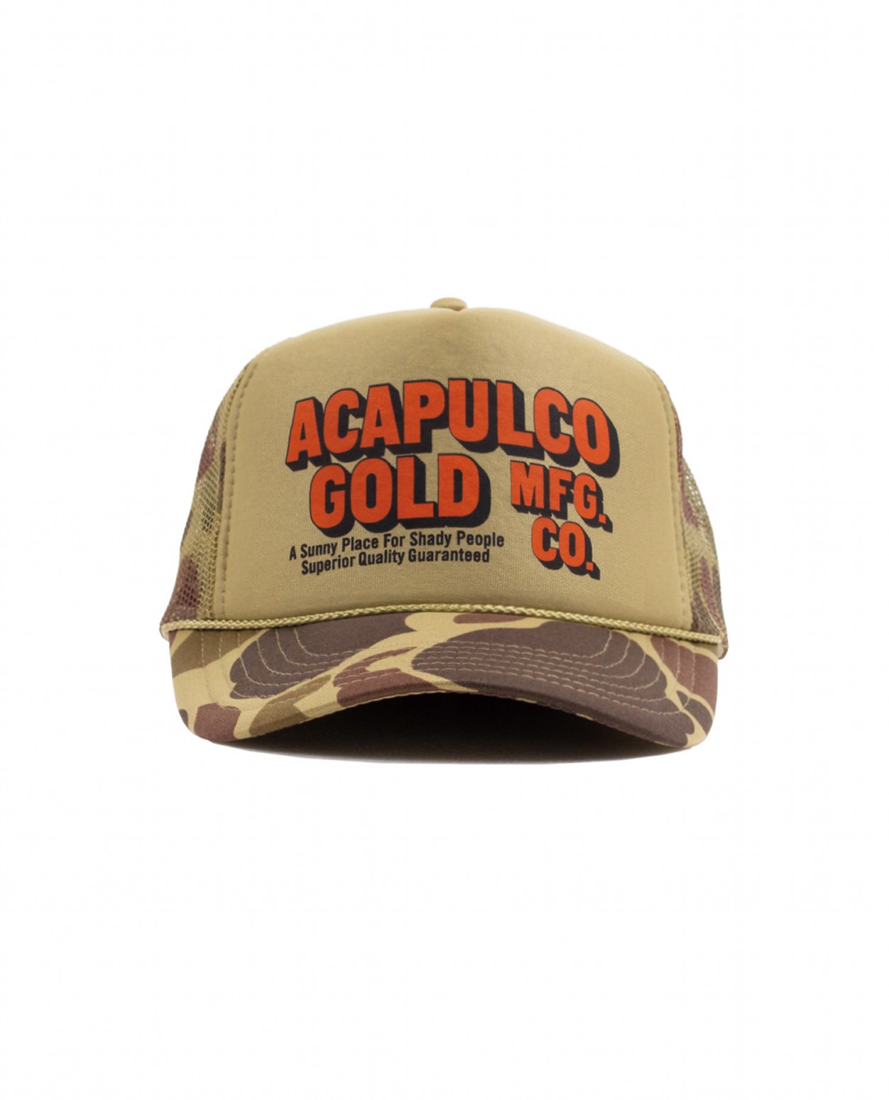 ��ACAPULCO GOLD/�����ץ륳 ������ɡ�OJ LOGO TRUCKER CAP ����å� / CAMO