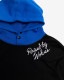 RAISED BY WOLVES/쥤ɥХ֥CONTRAST SNAP HOODIE ѡ / BLACK/ROYAL ֥å ֥롼