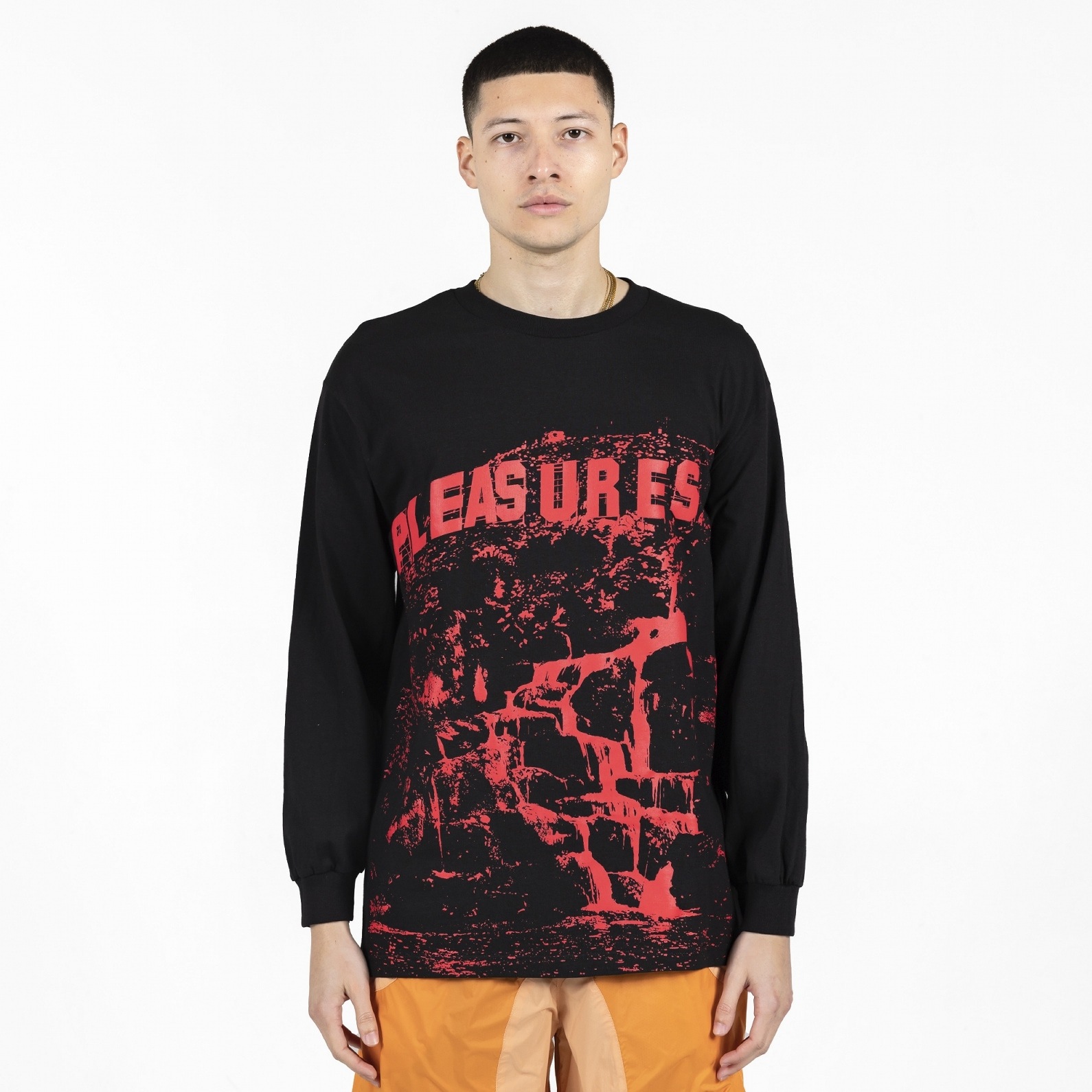 PLEASURES/ץ쥸㡼THC LONG SLEEVE ĹµT / BLACK ֥å