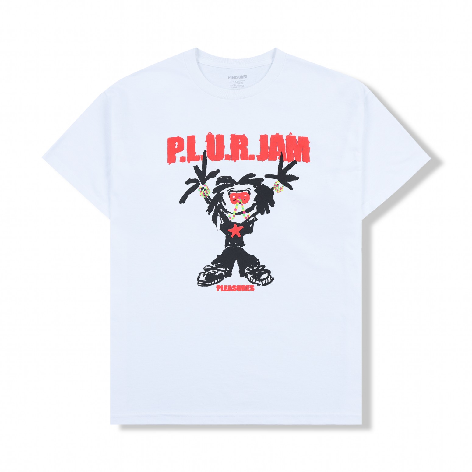 ��PLEASURES/�ץ쥸�㡼����P.L.U.R. JAM T-SHIRT T����� / WHITE