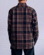 RAISED BY WOLVES/쥤ɥХ֥WAFFLE PLAID BUTTON-UP SHIRT Ĺµ / BROWN