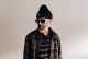 RAISED BY WOLVES/쥤ɥХ֥WAFFLE PLAID BUTTON-UP SHIRT Ĺµ / BROWN