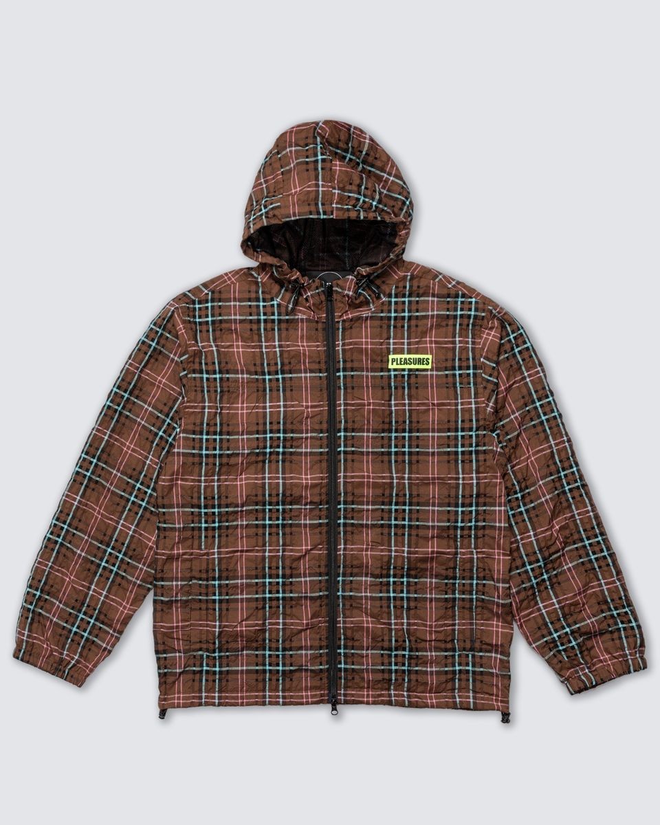 ��PLEASURES/�ץ쥸�㡼����BOILER ROOM��PRACTICE HOODED JACKET ���㥱�å� / BROWN