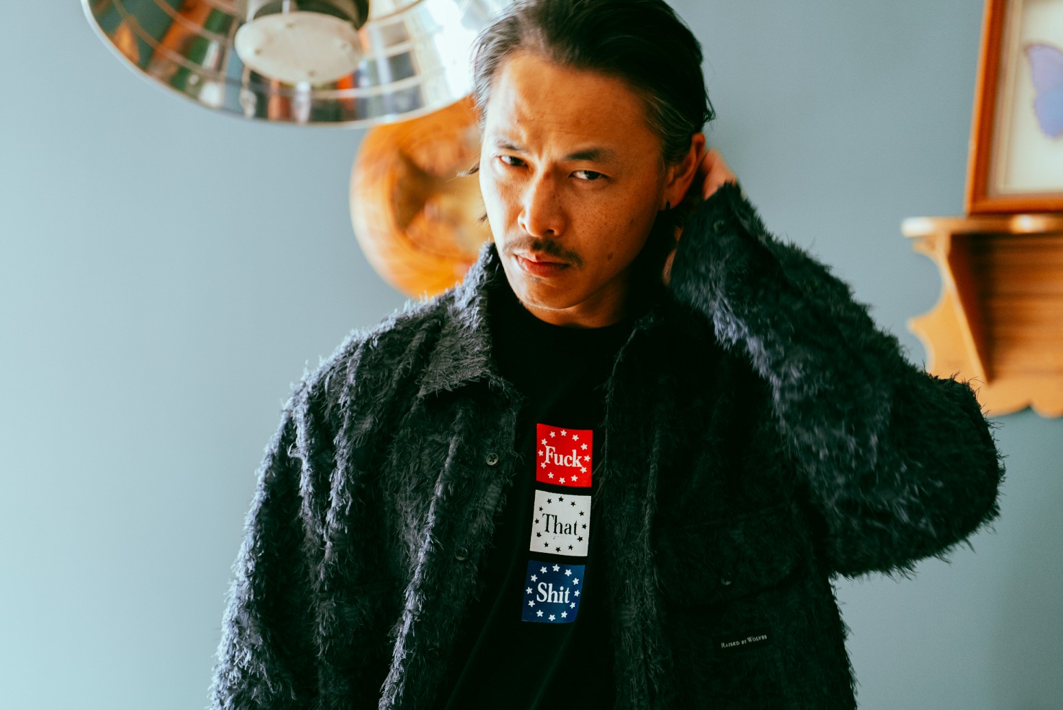 ��RAISED BY WOLVES/�쥤���ɥХ�����֥���FTS TEE T����� / BLACK