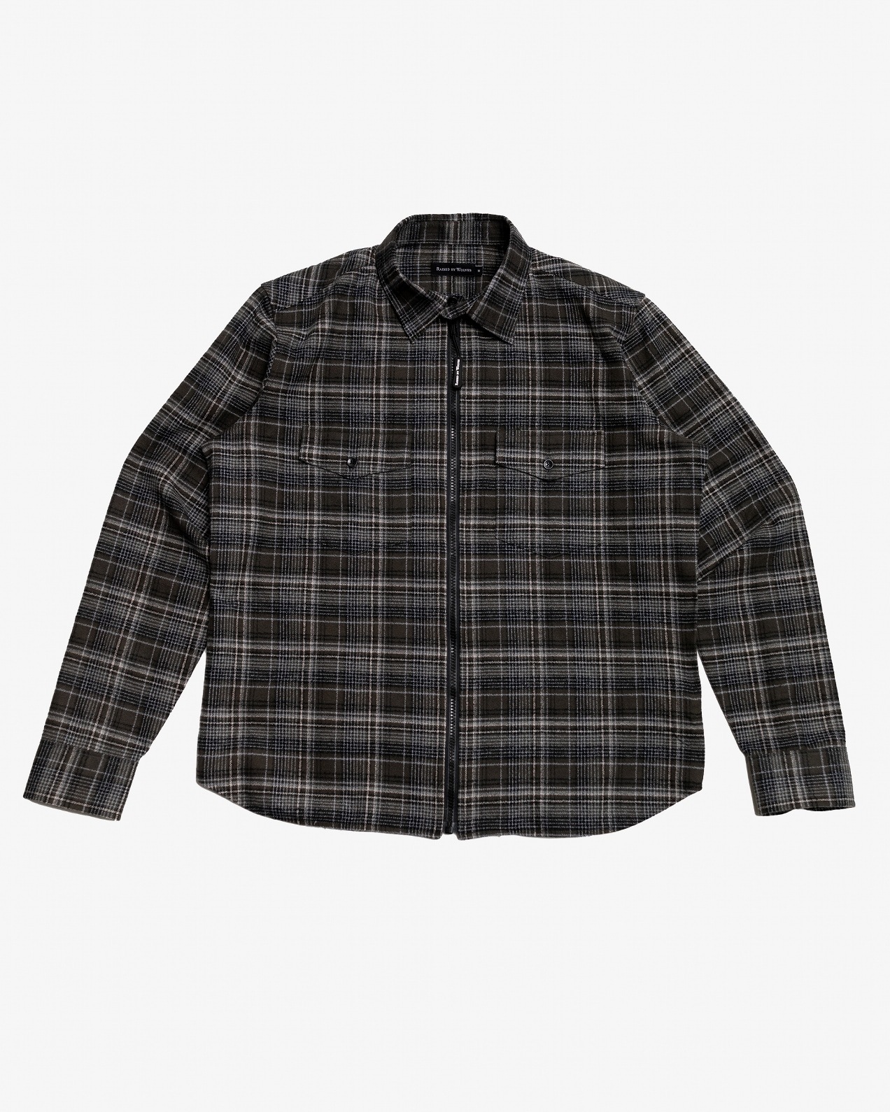 RAISED BY WOLVES/쥤ɥХ֥ORGANIC FLANNEL SHIRT Ĺµ / TOBACCO