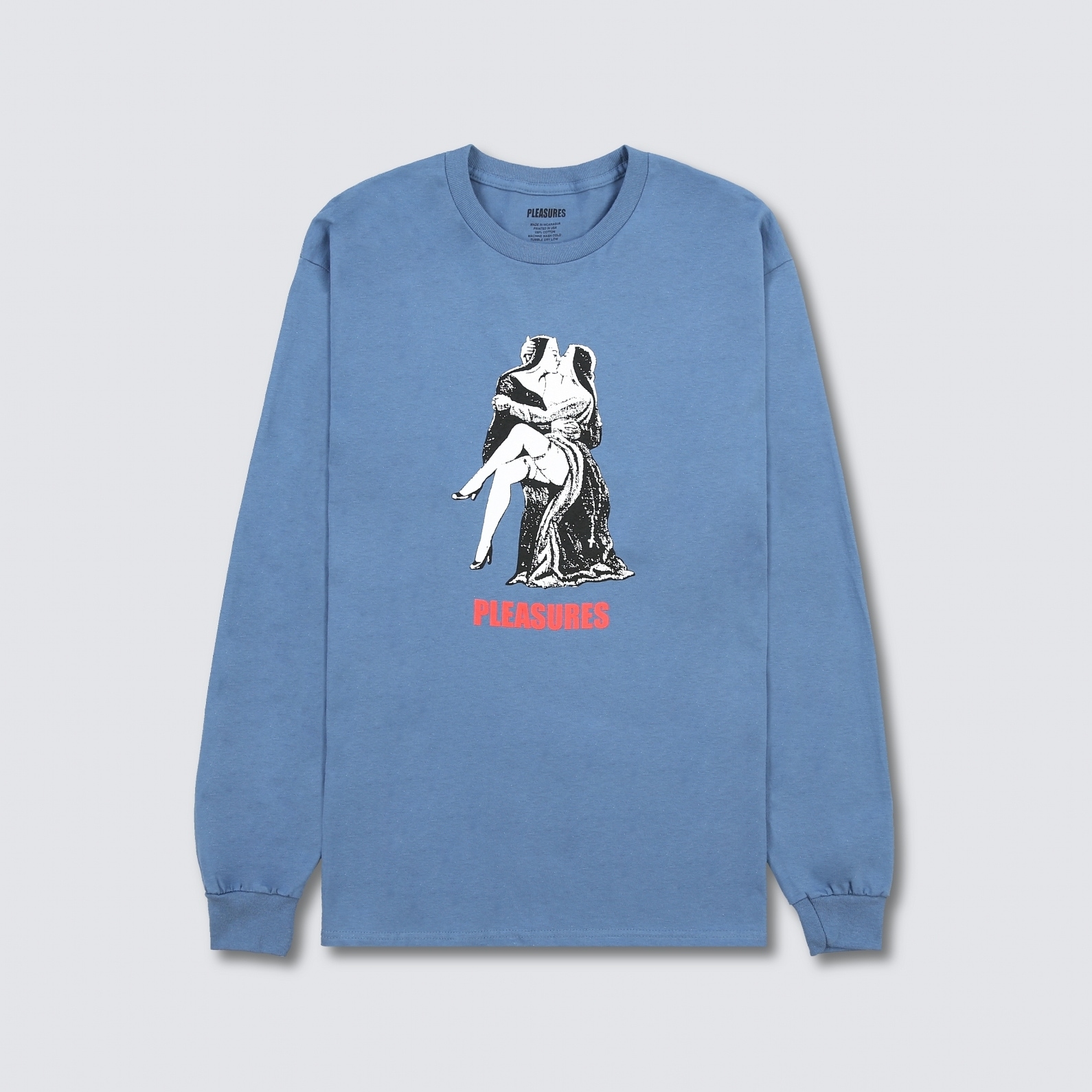 PLEASURES/ץ쥸㡼FRENCH KISS LONG SLEEVE ĹµT / INDIGO BLUE