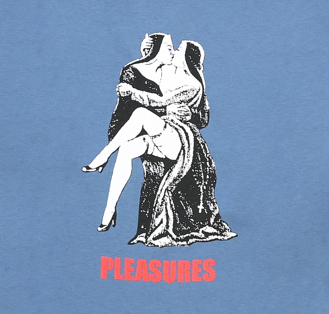 PLEASURES/ץ쥸㡼FRENCH KISS LONG SLEEVE ĹµT / INDIGO BLUE