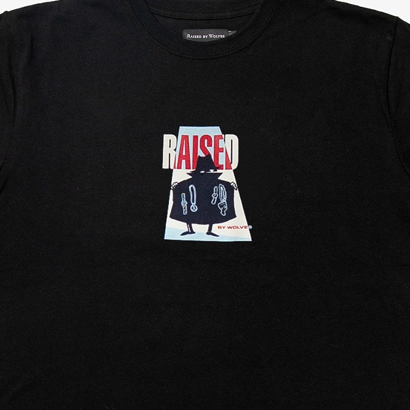 ��RAISED BY WOLVES/�쥤���ɥХ�����֥���BOOTLEG TEE T����� / BLACK