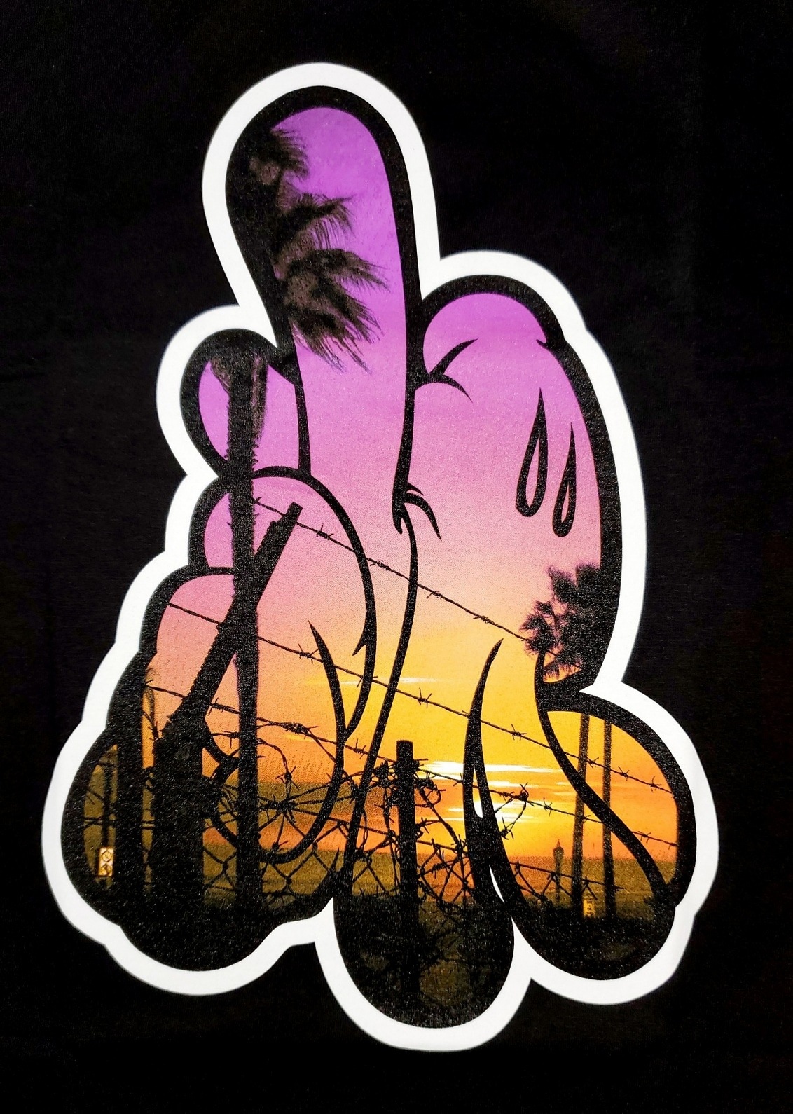 ��DISSIZIT/�ǥ����������åȡ�LA SUNSET TEE T����� / BLACK �֥�å�