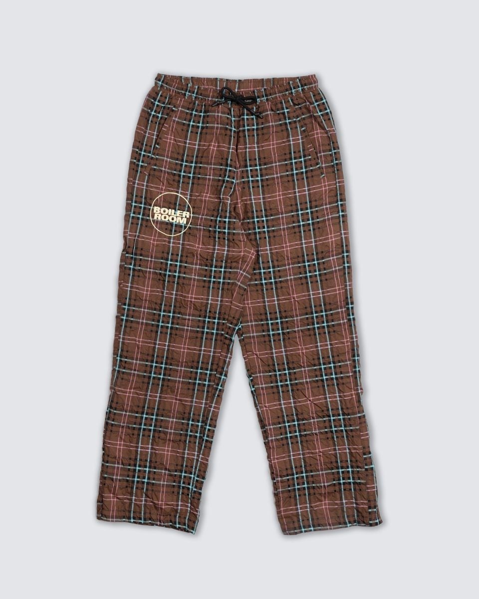 ��PLEASURES/�ץ쥸�㡼����BOILER ROOM��PRACTICE TRACK PANTS �ȥ�å��ѥ�� / BROWN
