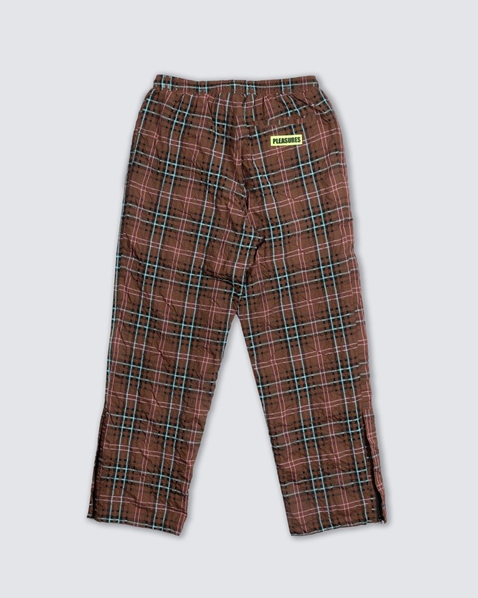 ��PLEASURES/�ץ쥸�㡼����BOILER ROOM��PRACTICE TRACK PANTS �ȥ�å��ѥ�� / BROWN
