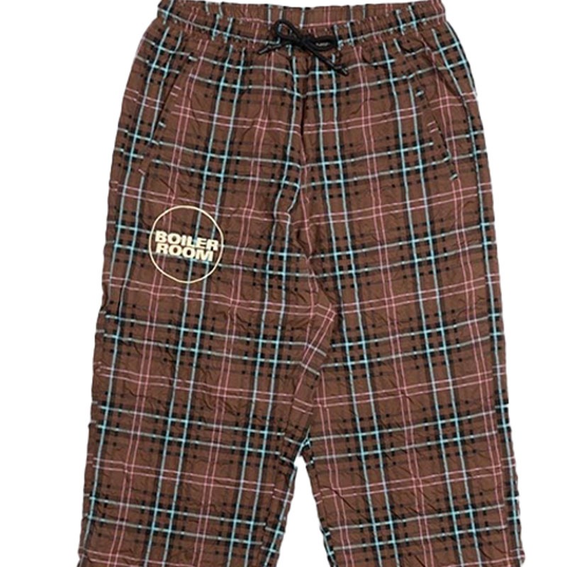 ��PLEASURES/�ץ쥸�㡼����BOILER ROOM��PRACTICE TRACK PANTS �ȥ�å��ѥ�� / BROWN
