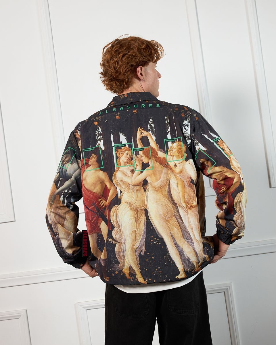 ��PLEASURES/�ץ쥸�㡼����FACIAL COACH JACKET ���������㥱�å� / MULTI