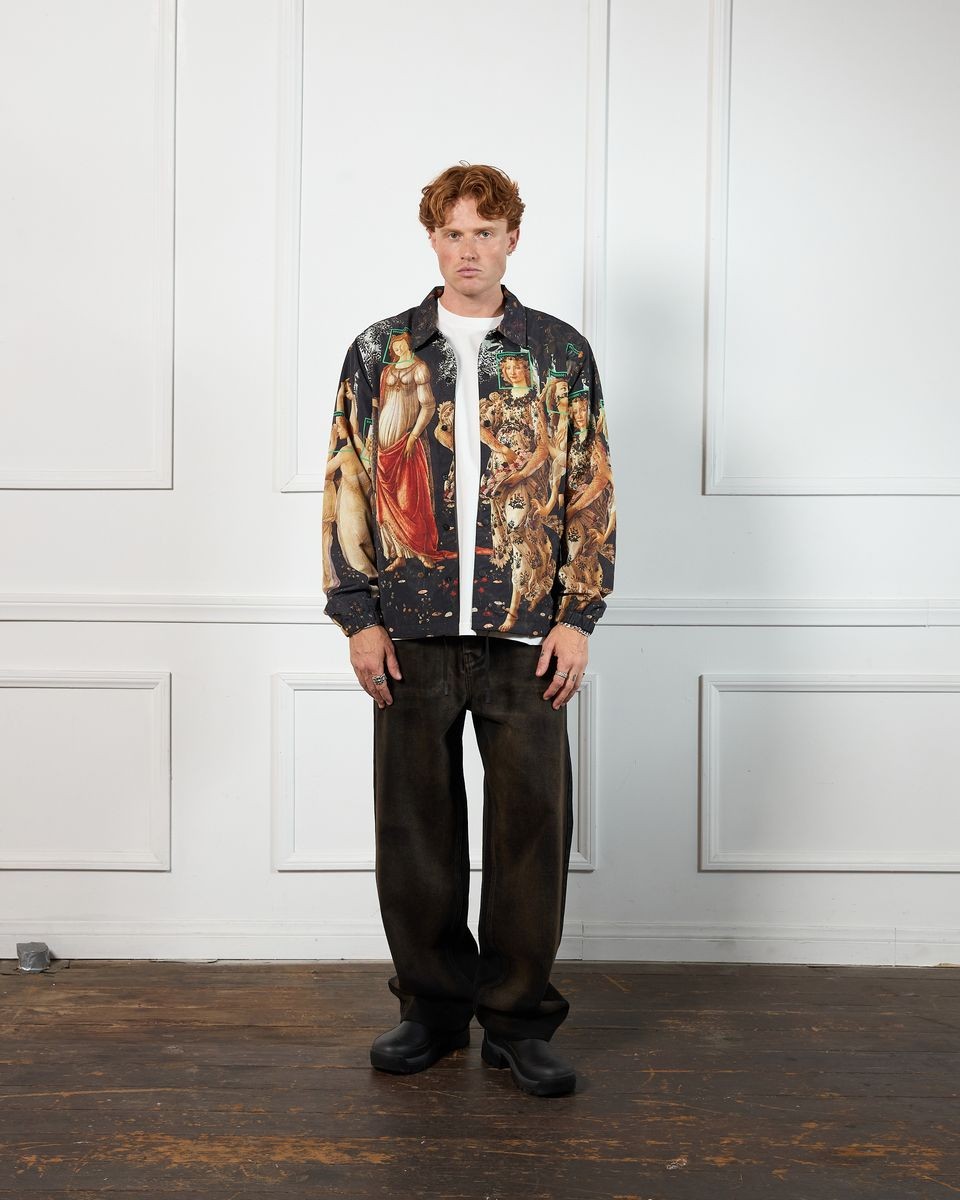 ��PLEASURES/�ץ쥸�㡼����FACIAL COACH JACKET ���������㥱�å� / MULTI