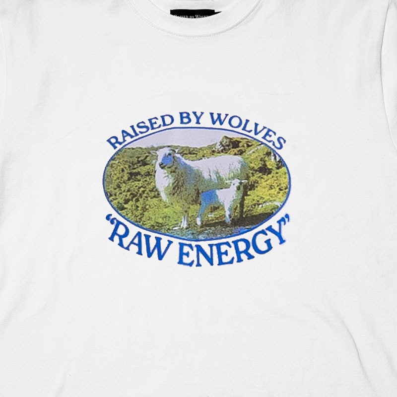 ��RAISED BY WOLVES/�쥤���ɥХ�����֥���RAW ENERGY TEE T����� / WHITE
