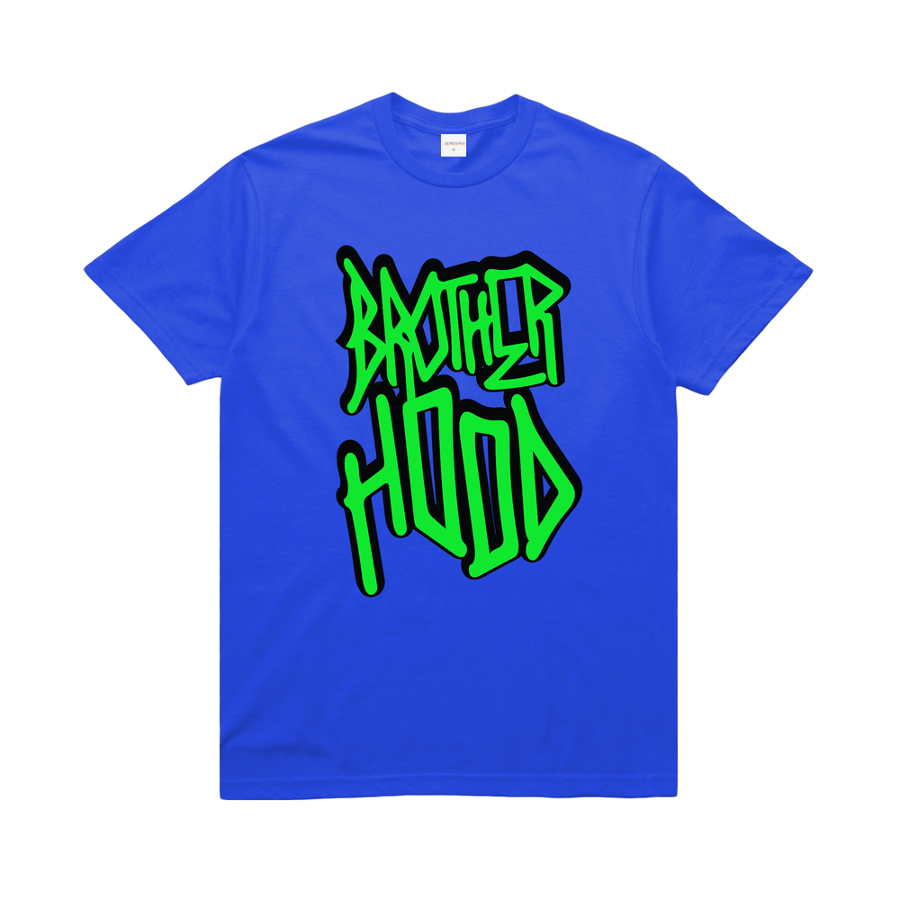 BROTHER HOOD/֥饶եåɡICONIC STACKED T-SHIRT T / ROYAL BLUE ֥롼 