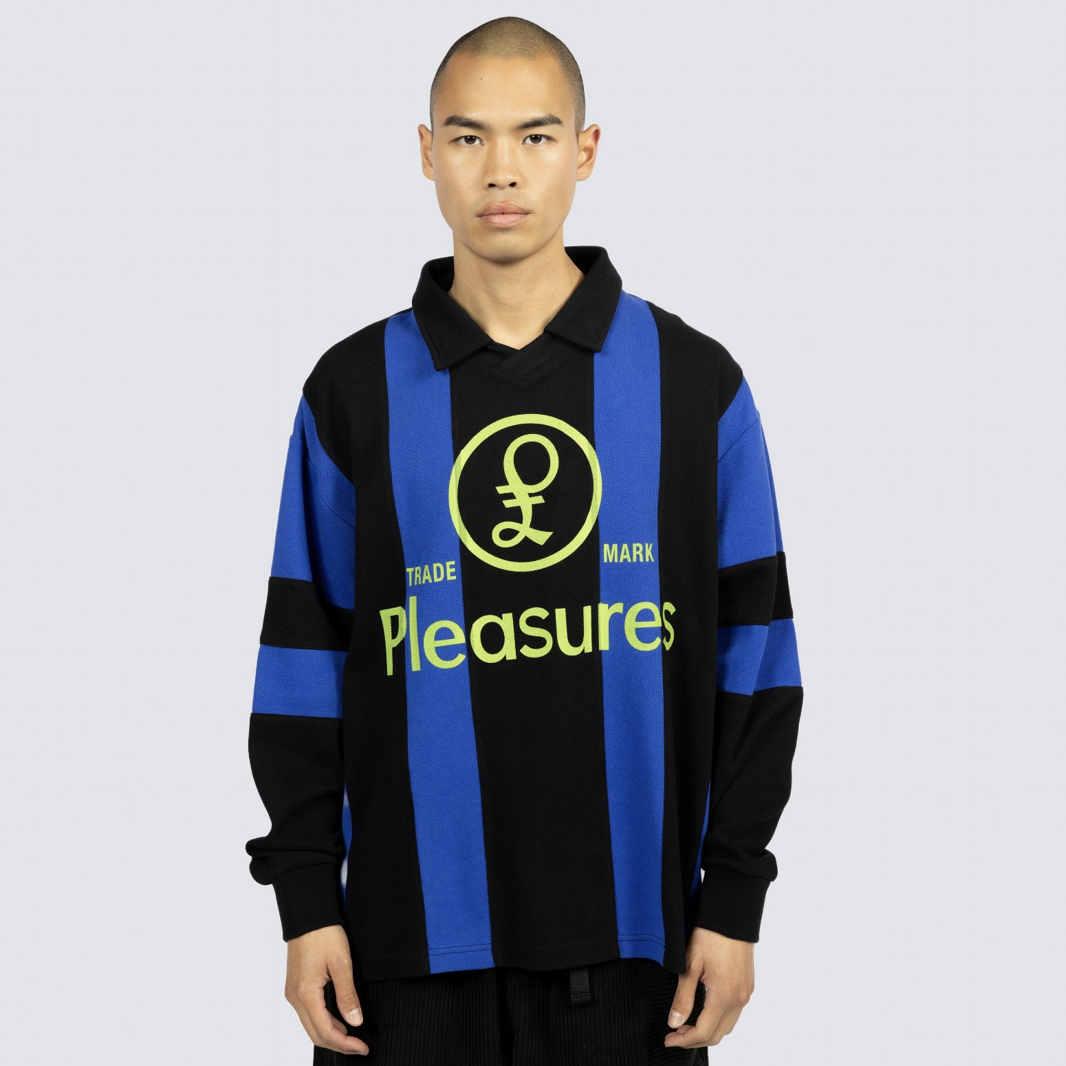 PLEASURES/ץ쥸㡼TRESPASS RUGBY POLO 饰ӡݥ / BLACK