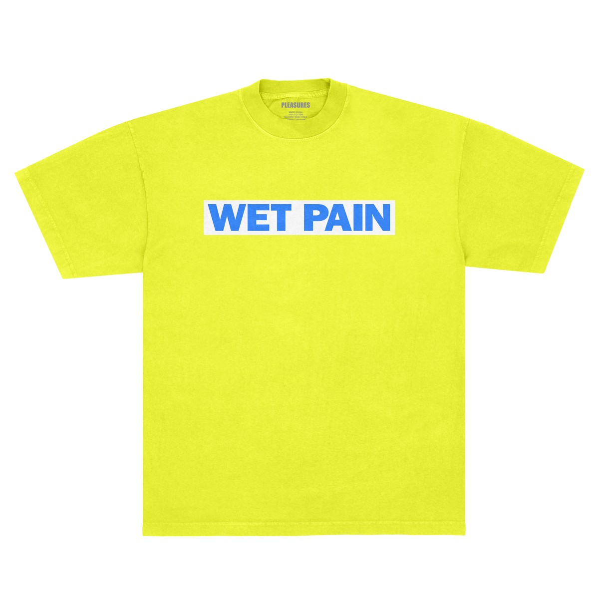 PLEASURES/ץ쥸㡼WILLIE NORRISWET PAIN T-SHIRT T / NEON YELLOW