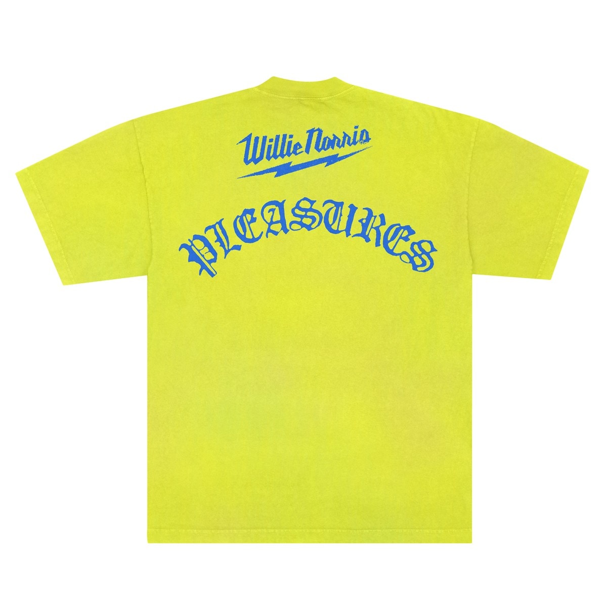PLEASURES/ץ쥸㡼WILLIE NORRISWET PAIN T-SHIRT T / NEON YELLOW