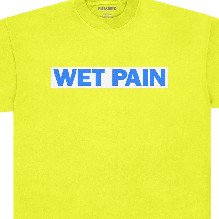 PLEASURES/ץ쥸㡼WILLIE NORRISWET PAIN T-SHIRT T / NEON YELLOW