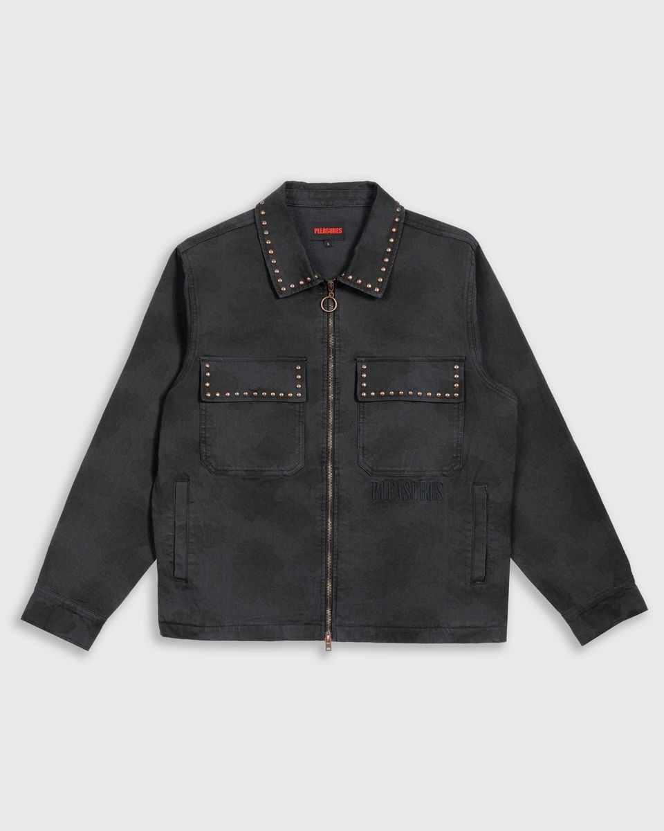 ��PLEASURES/�ץ쥸�㡼����COWHIDE WORK JACKET ������㥱�å� / BLACK