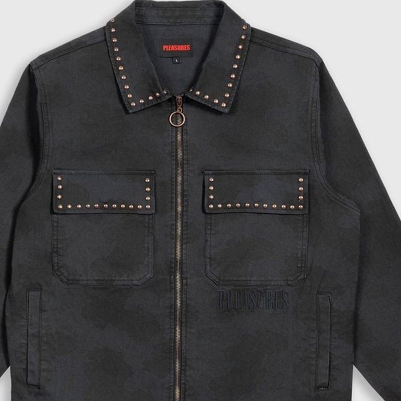 ��PLEASURES/�ץ쥸�㡼����COWHIDE WORK JACKET ������㥱�å� / BLACK