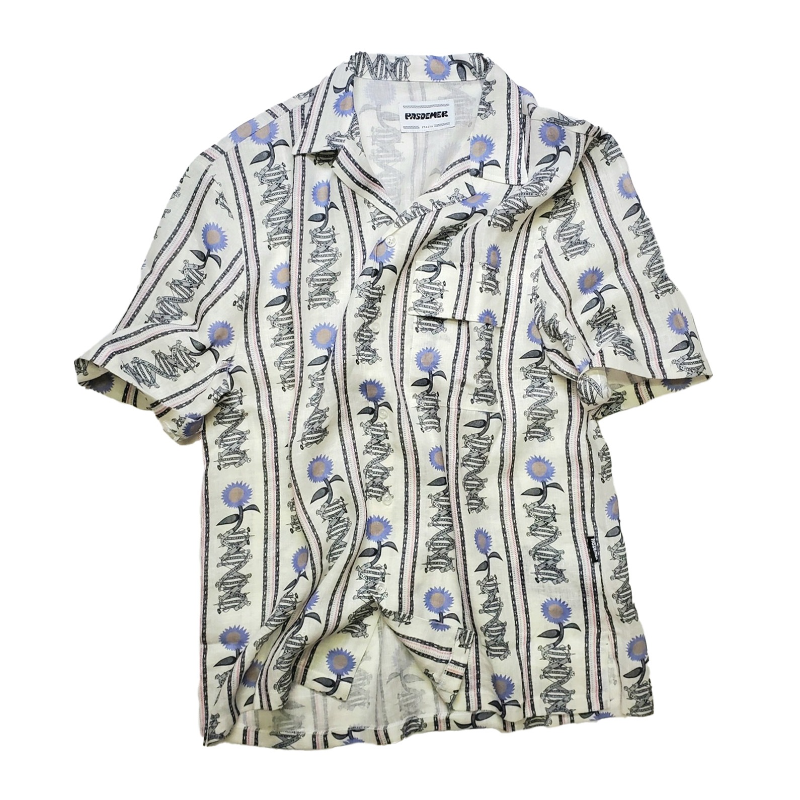 PAS DE MER/ѥɥDNA SHIRT Ⱦµ / WHITE ۥ磻