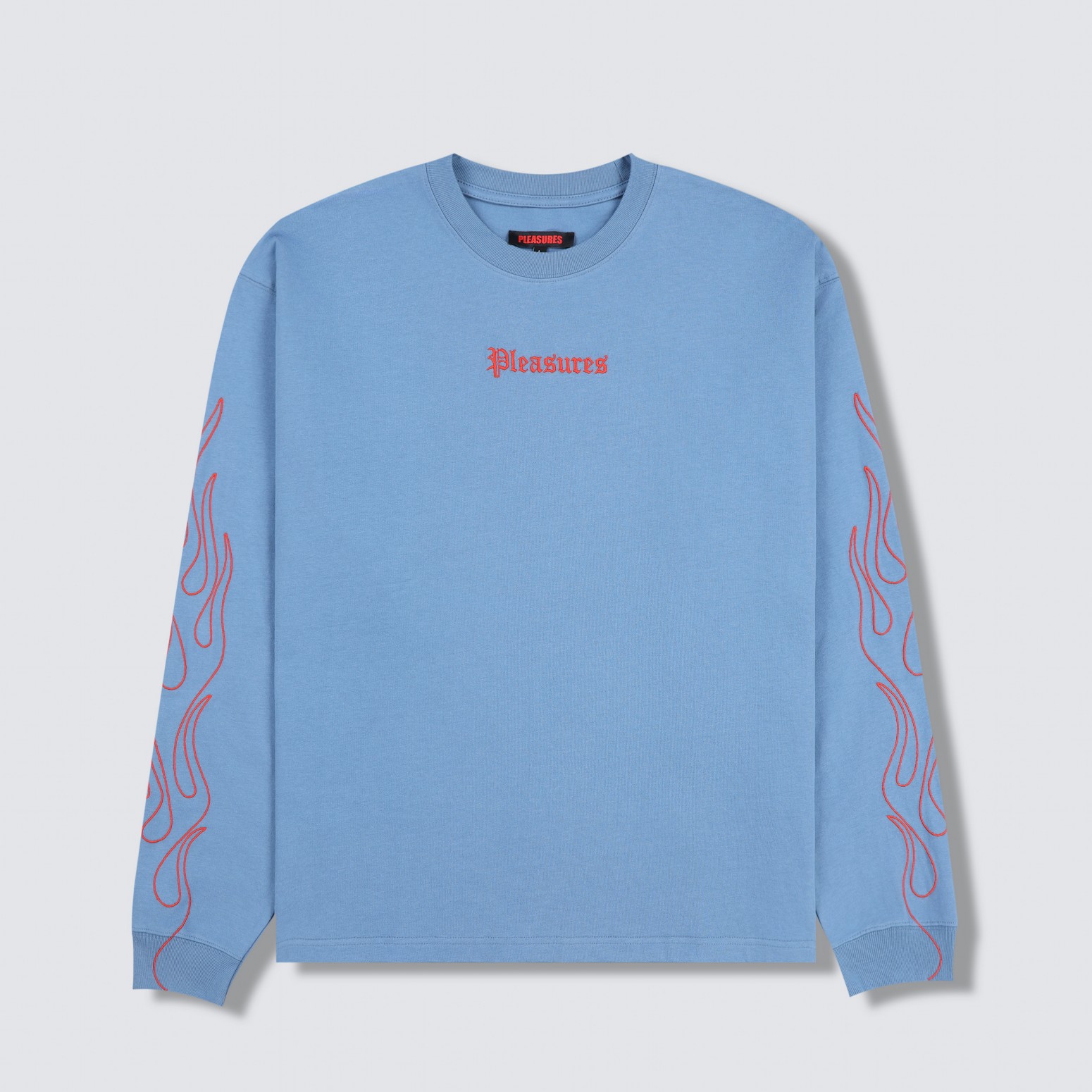 ��PLEASURES/�ץ쥸�㡼����FIERY HEAVYWEIGHT LONGSLEEVE ĹµT����� / SLATE