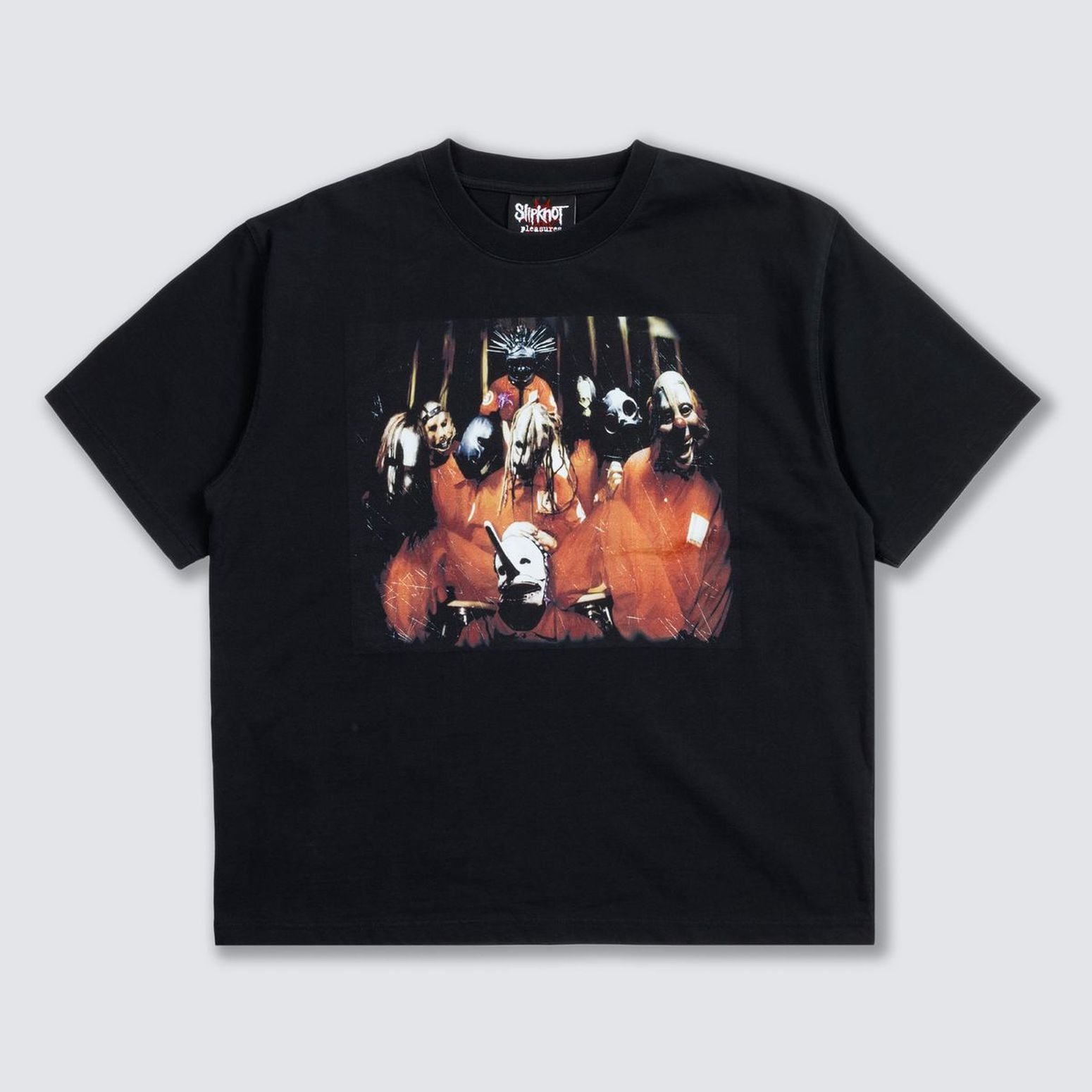 PLEASURES/ץ쥸㡼SLIPKNOT/åץΥåȡSELF TITLED HEAVYWEIGHT SHIRT T / BLACK