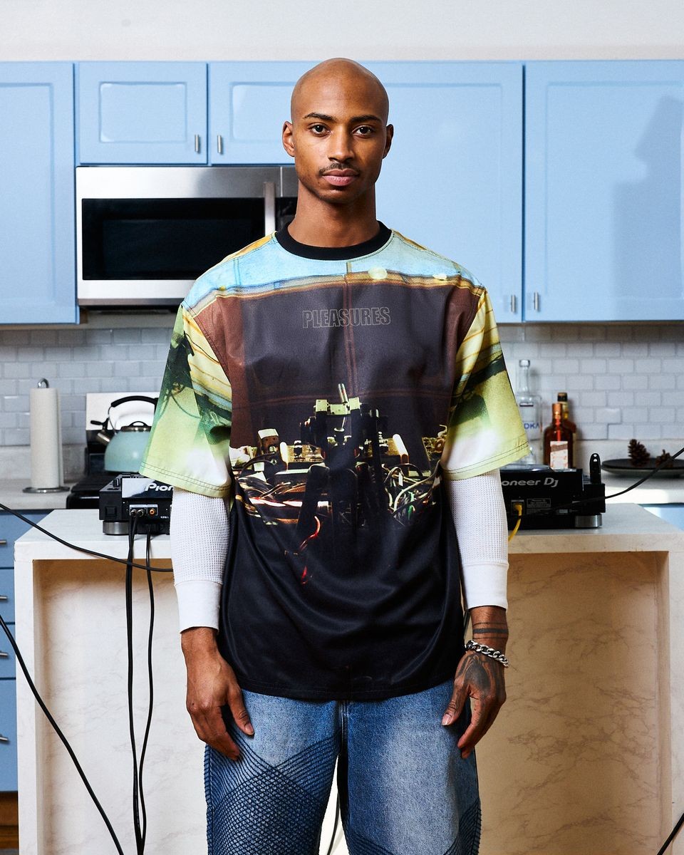 ��PLEASURES/�ץ쥸�㡼����BOILER ROOM��VENUE HEAVYWEIGHT SHIRT Ⱦµ����� / MULTI