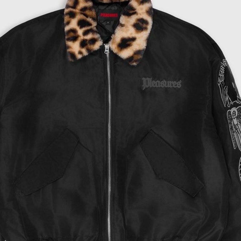 ��PLEASURES/�ץ쥸�㡼����ANGEL DEMON FLIGHT JACKET �ե饤�ȥ��㥱�å� / BLACK