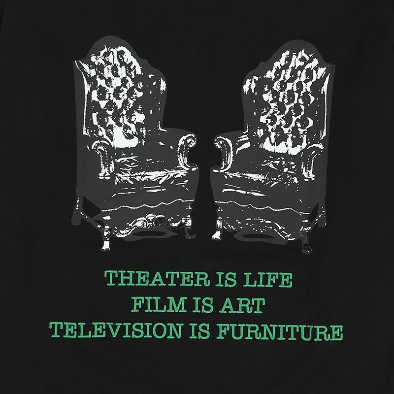 PLEASURES/ץ쥸㡼FURNITURE LONG SLEEVE ĹµT / BLACK