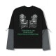PLEASURES/ץ쥸㡼FURNITURE LONG SLEEVE ĹµT / BLACK