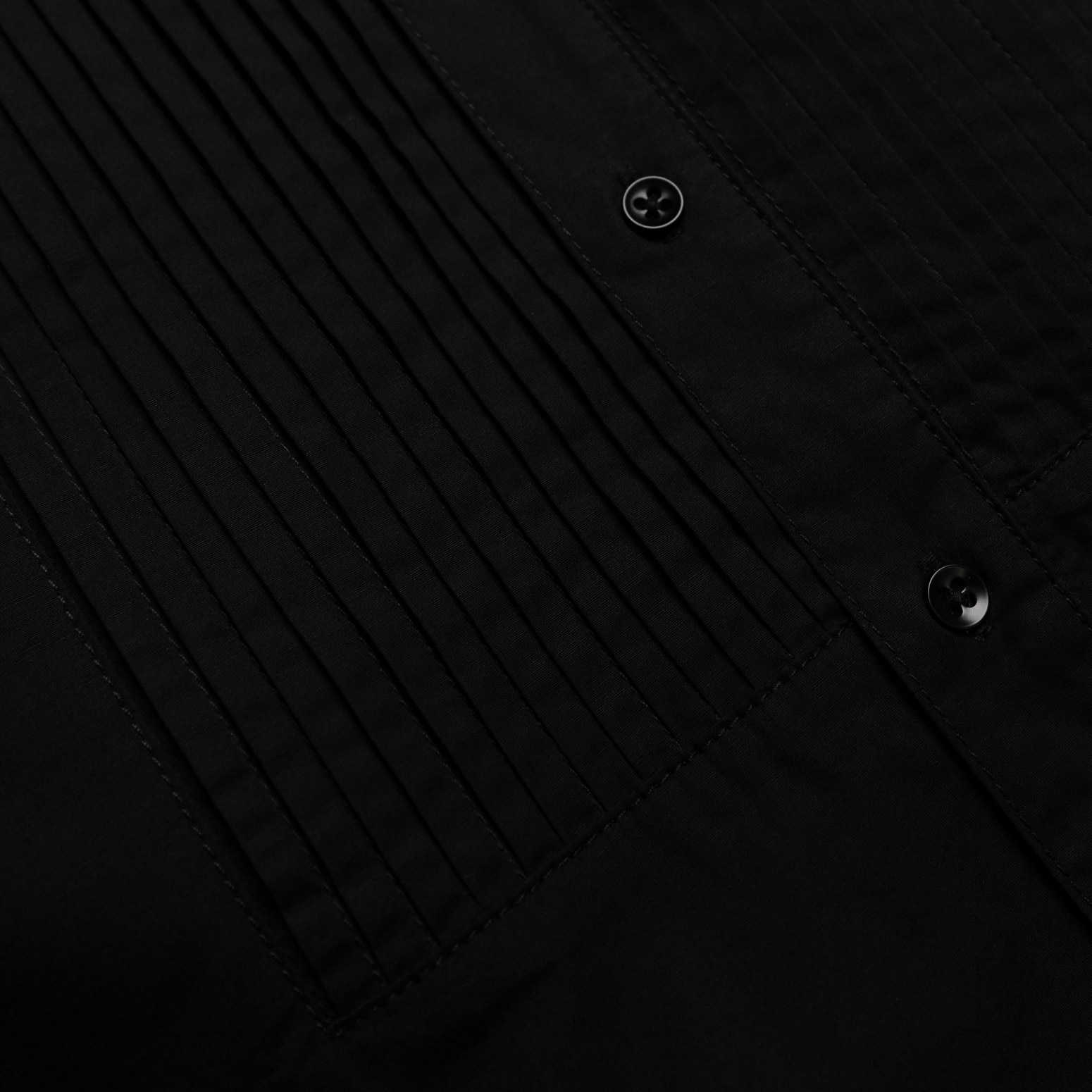 LUTI/롼ƥLUTI TUXEDO L/S WOVEN Ĺµ / BLACK