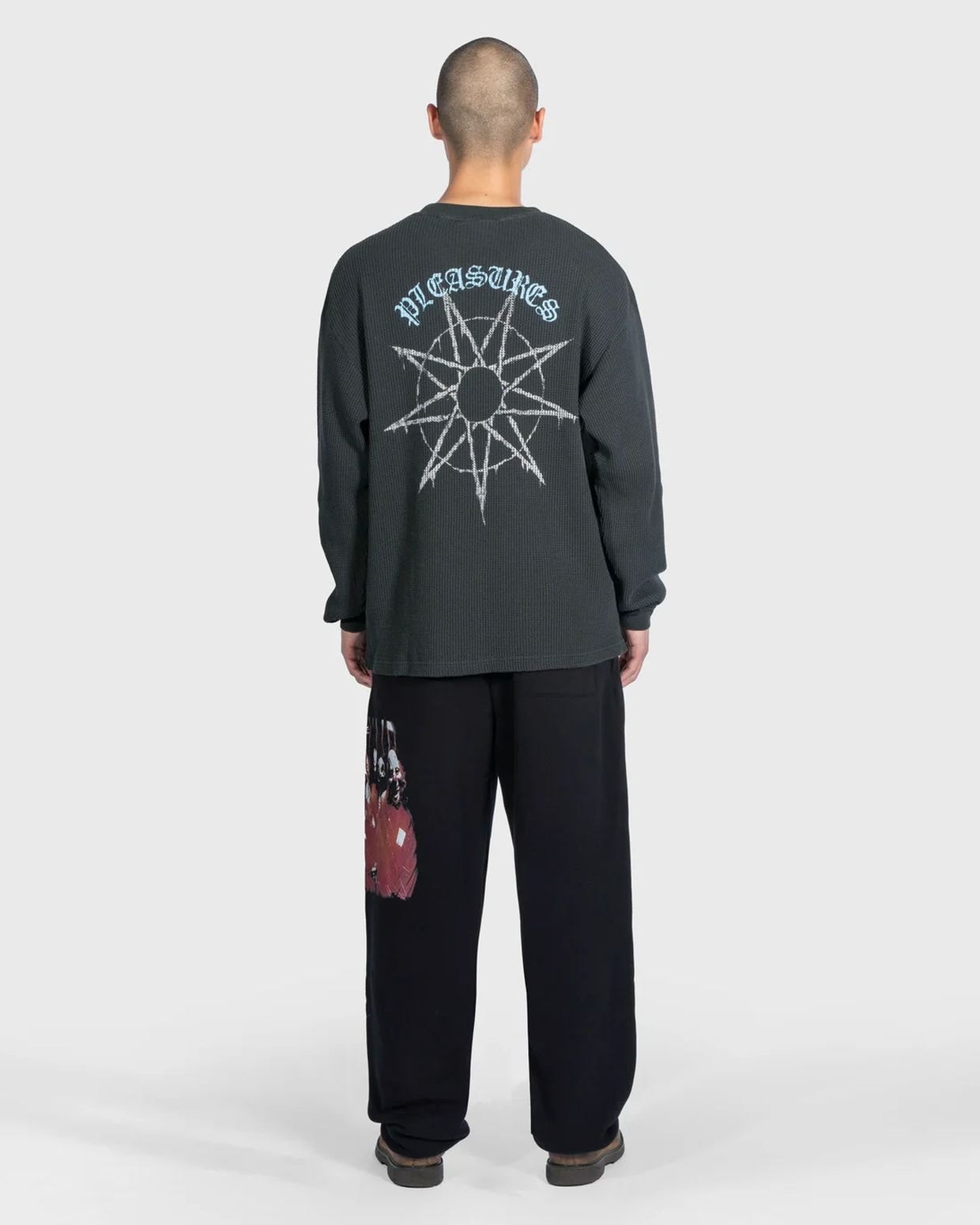 ��PLEASURES/�ץ쥸�㡼����SLIPKNOT/����åץΥåȡ�SELF-TITLED SWEATPANTS �ѥ�� / BLACK