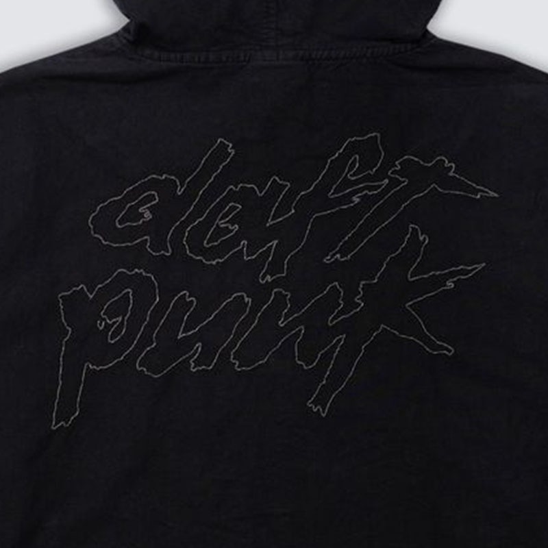 ��PLEASURES/�ץ쥸�㡼����DAFT PUNK/���եȡ��ѥ󥯡�DIGITAL ZIP PONCHO HOODIE �С����� / BLACK