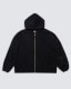 ��PLEASURES/�ץ쥸�㡼����DAFT PUNK/���եȡ��ѥ󥯡�DIGITAL ZIP PONCHO HOODIE �С����� / BLACK