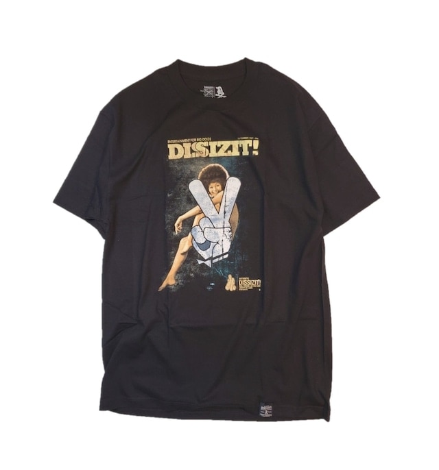 ��DISSIZIT/�ǥ����������åȡ�P.PEACE TEE T����� / BLACK �֥�å�