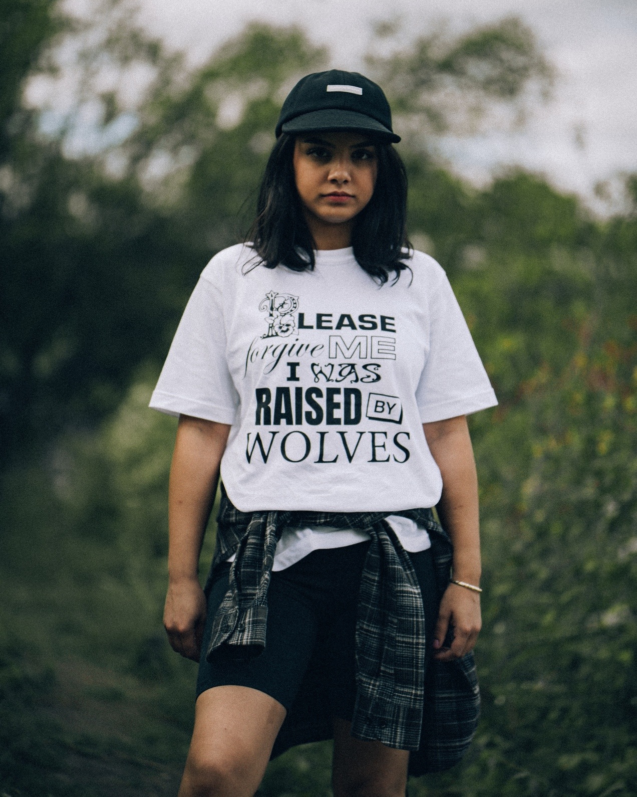 RAISED BY WOLVES/쥤ɥХ֥PLEASE FORGIVE ME TEE T / WHITE ۥ磻 